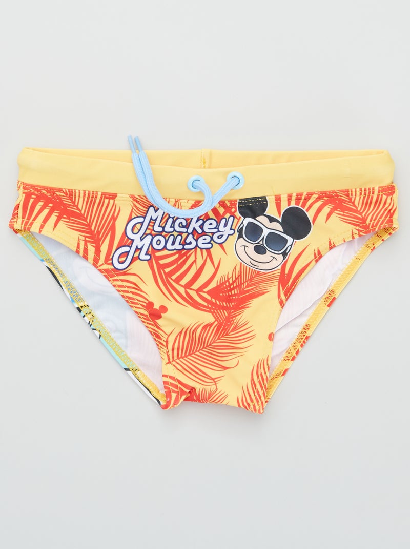 Slip de bain 'Mickey' Orange - Kiabi