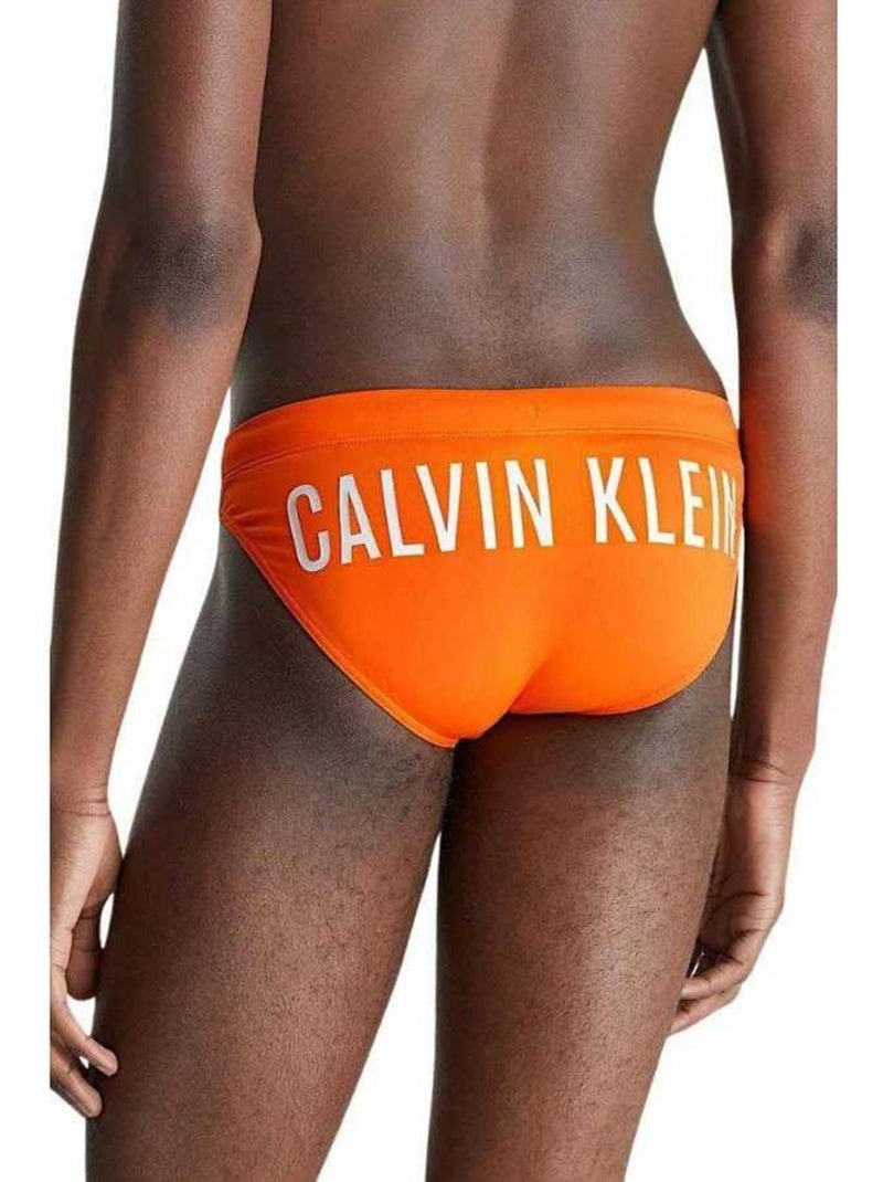 Slip de bain motif/style logo - calvin klein Orange - Kiabi