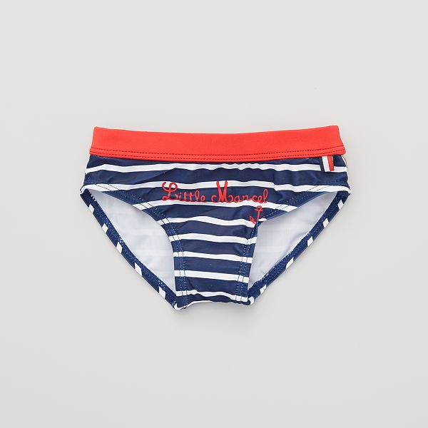 Slip De Bain Raye Bebe Garcon Bleu Kiabi 6 00