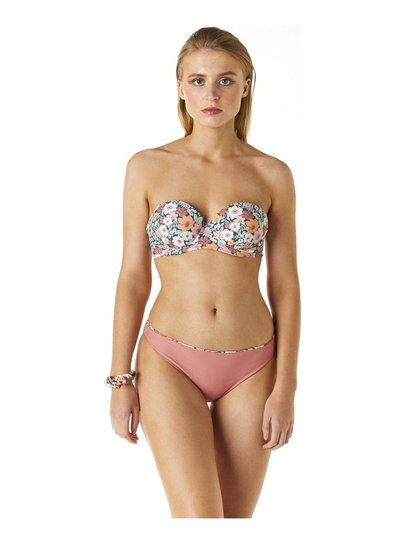 Slip de bain réversible SIXTIES - Brigitte Bardot Bain Rose - Kiabi