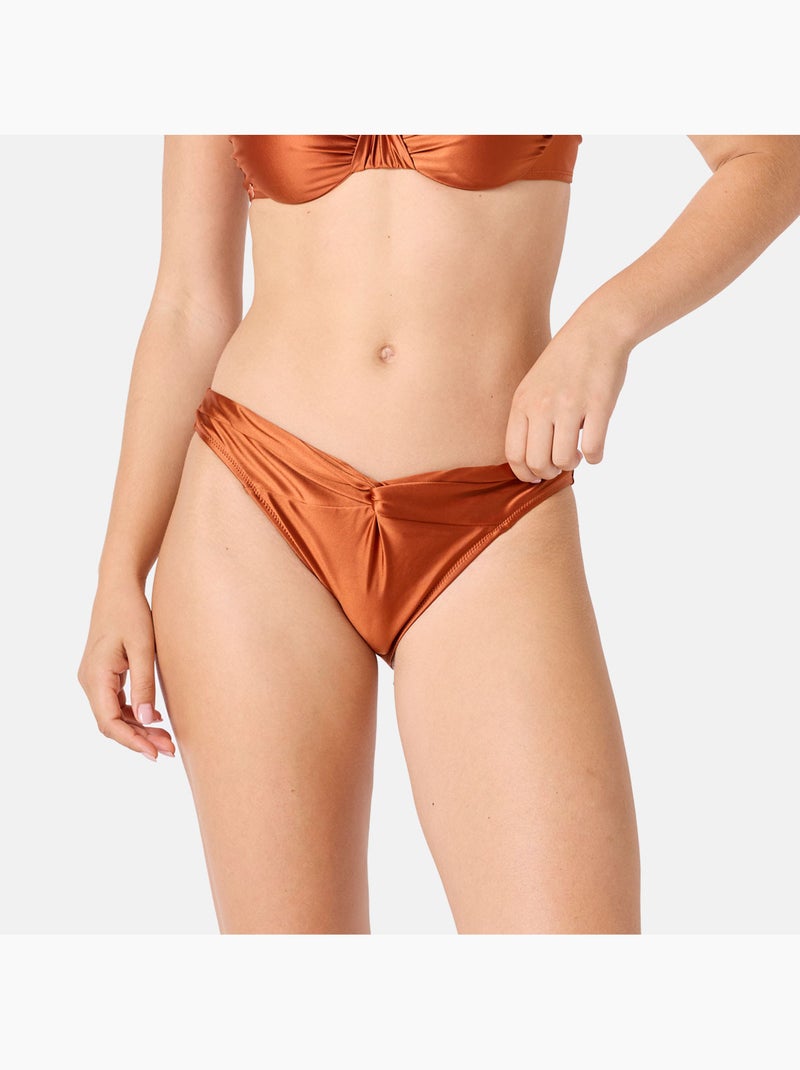 Slip de bain SONGE - Brigitte Bardot Bain Marron - Kiabi