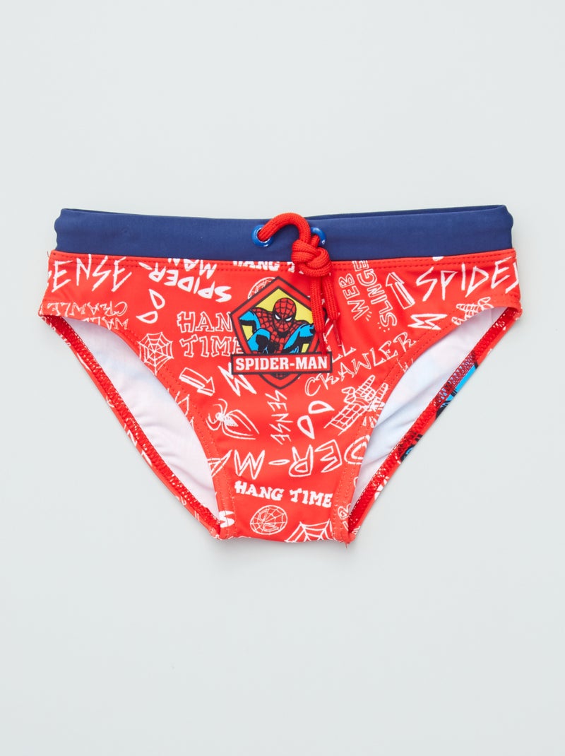 Slip de bain 'Spider-Man' rouge - Kiabi
