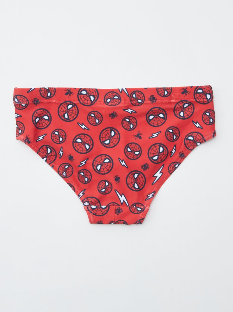 Spiderman Maillot de Bain pour Enfants de 3 à 7 Ans avec Bonnet