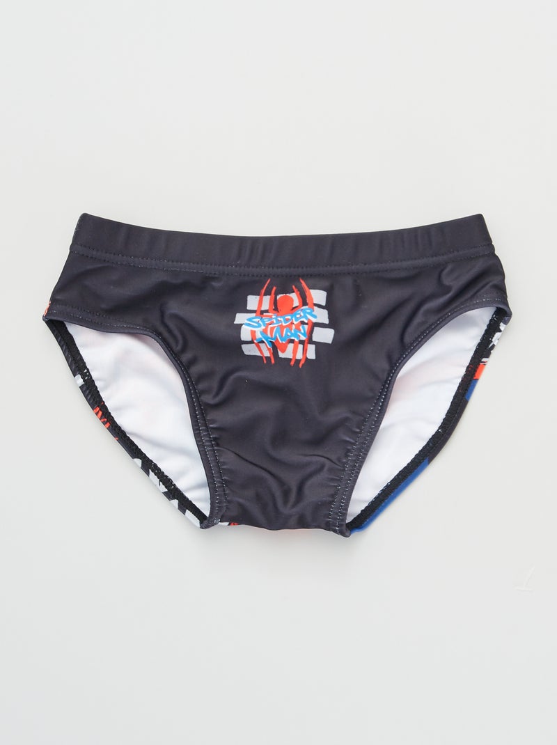 Slip de bain 'Spiderman' noir - Kiabi