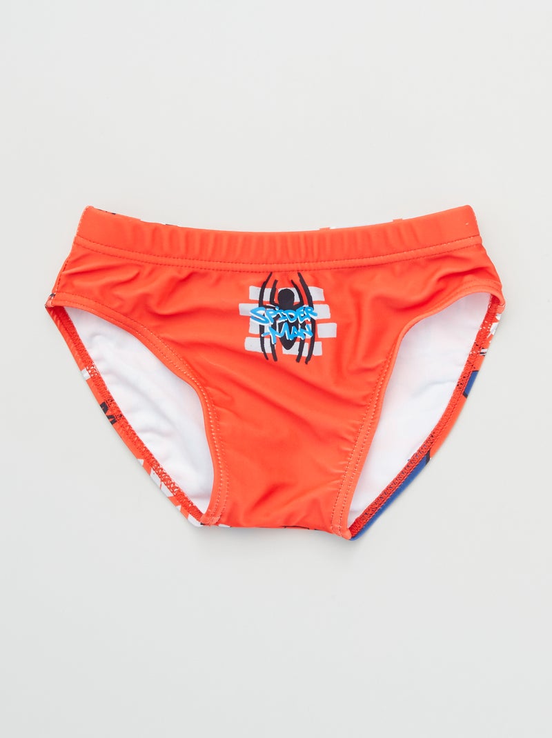 Slip de bain 'Spiderman' rouge - Kiabi