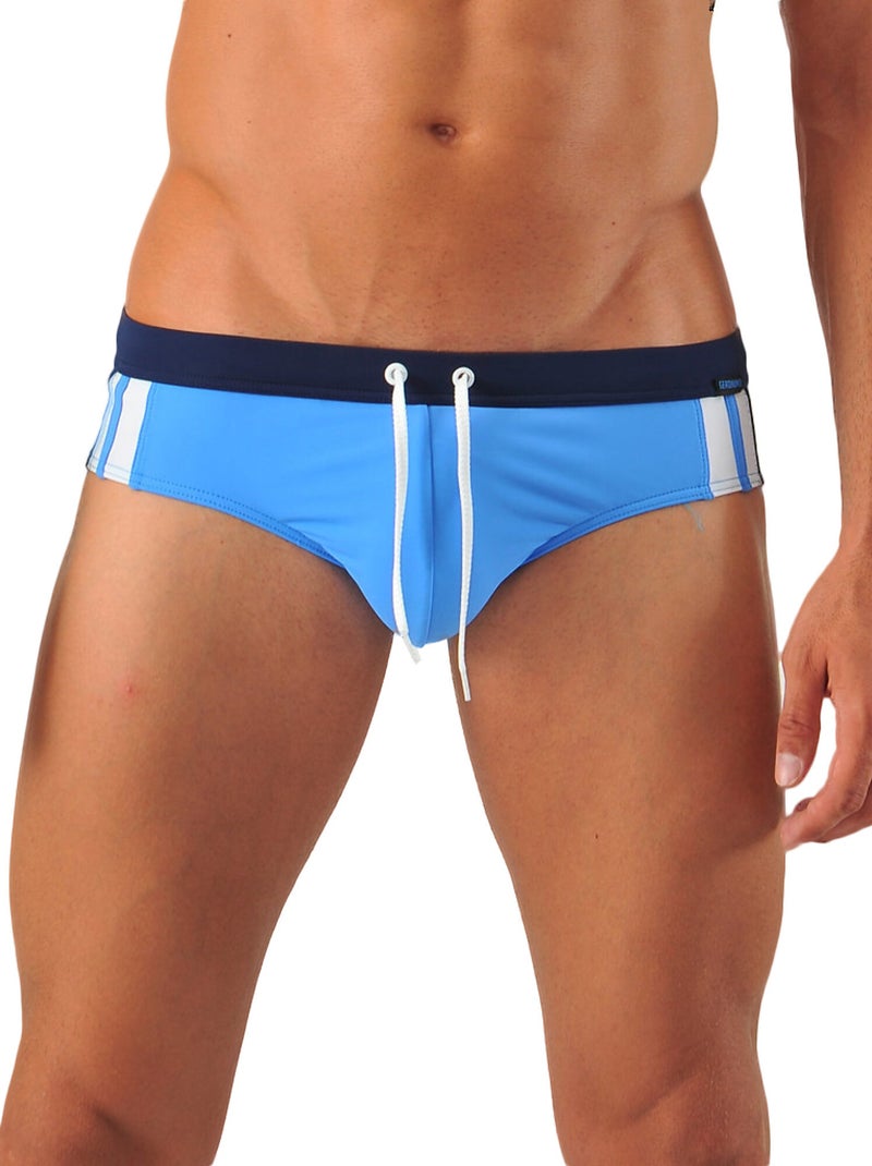 Slip de bain Stripes Bleu - Kiabi