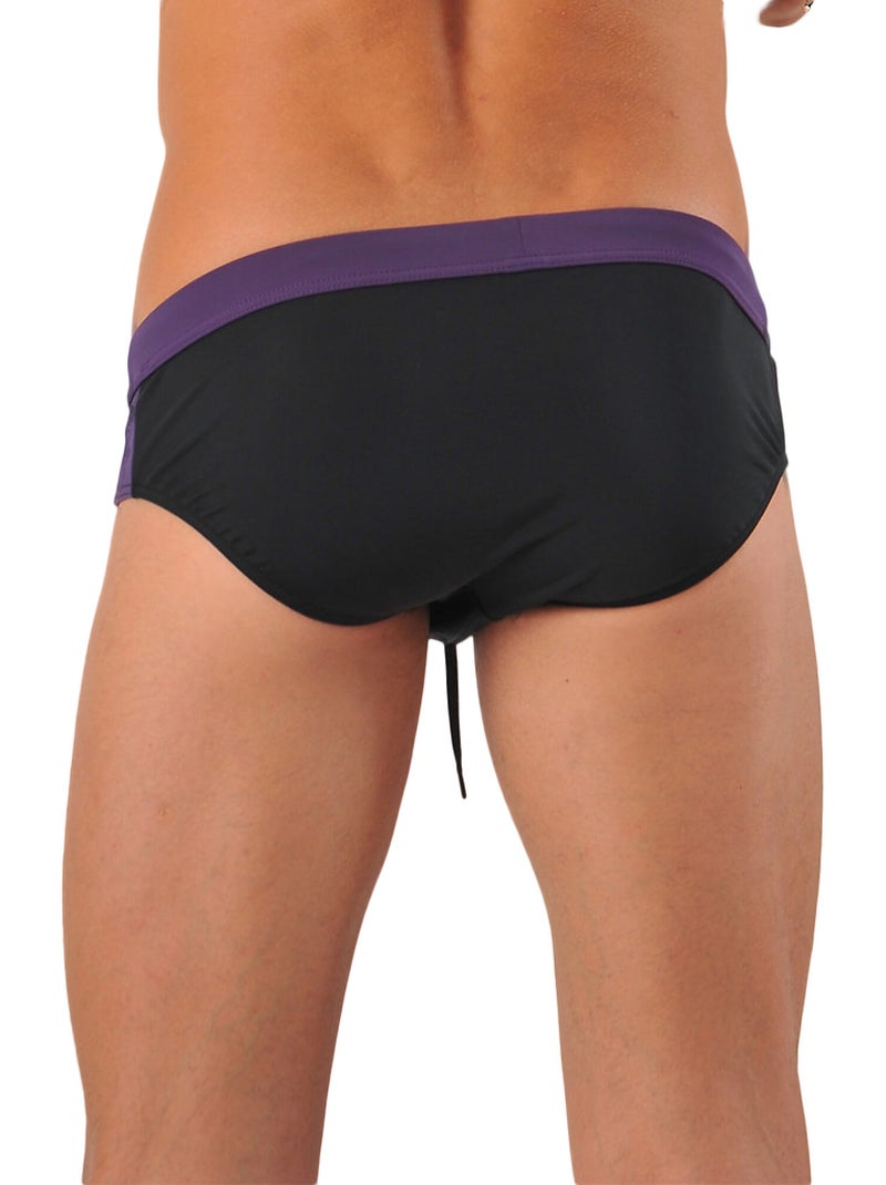 Slip de bain Stripes Noir - Kiabi