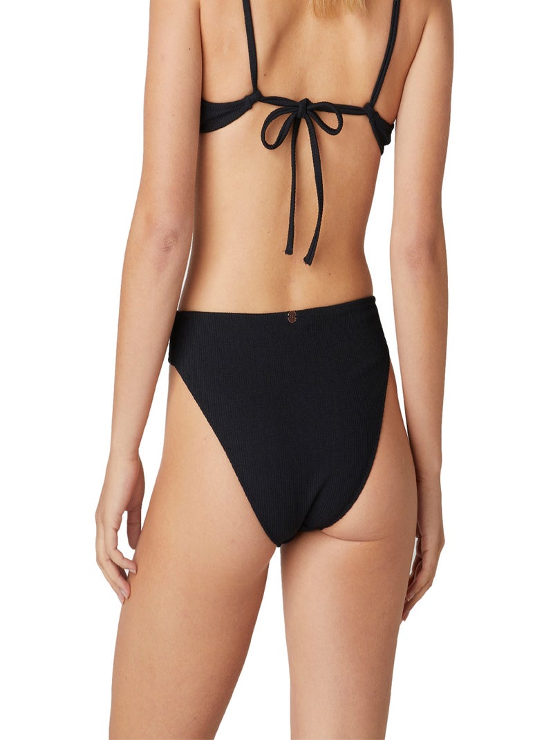 Slip de bain taille haute SANARY - Brigitte Bardot Bain Noir - Kiabi