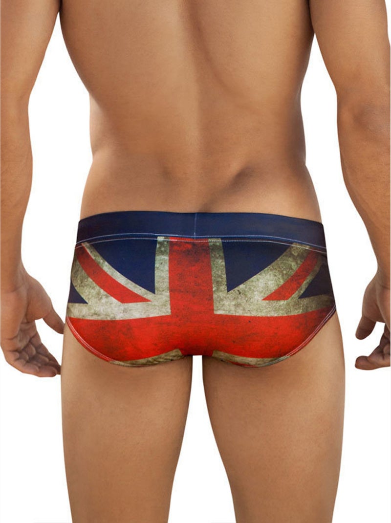 Slip de bain UK Rouge - Kiabi