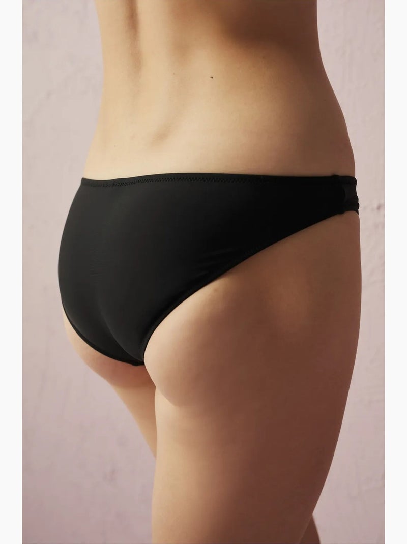 Slip de bikini basique penti Noir - Kiabi