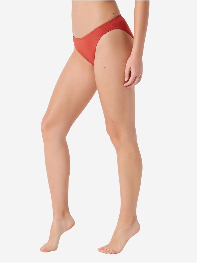 Slip de bikini basique penti Terracotta - Kiabi