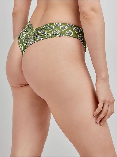 Slip de bikini brésilien coupe en v - Kiabi Slip de bikini brésilien coupe en v - Kiabi