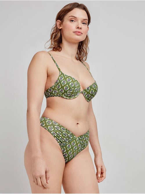 Slip de bikini brésilien coupe en v - Kiabi Slip de bikini brésilien coupe en v - Kiabi