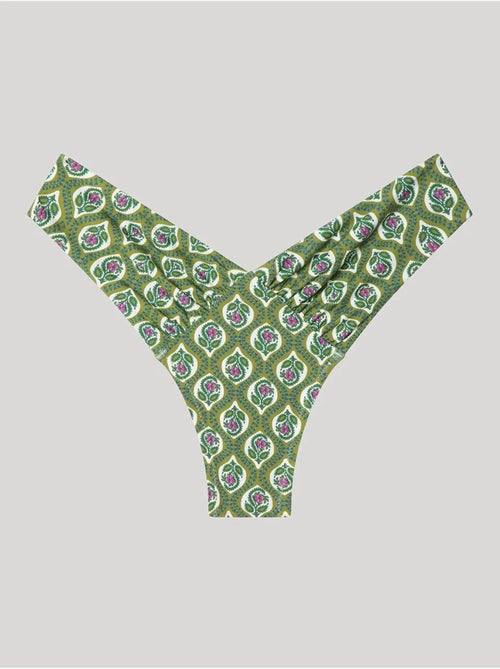 Slip de bikini brésilien coupe en v - Kiabi Slip de bikini brésilien coupe en v - Kiabi