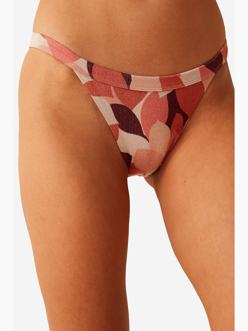 Slip de bikini sparkle super penti Blanc Rose - Kiabi