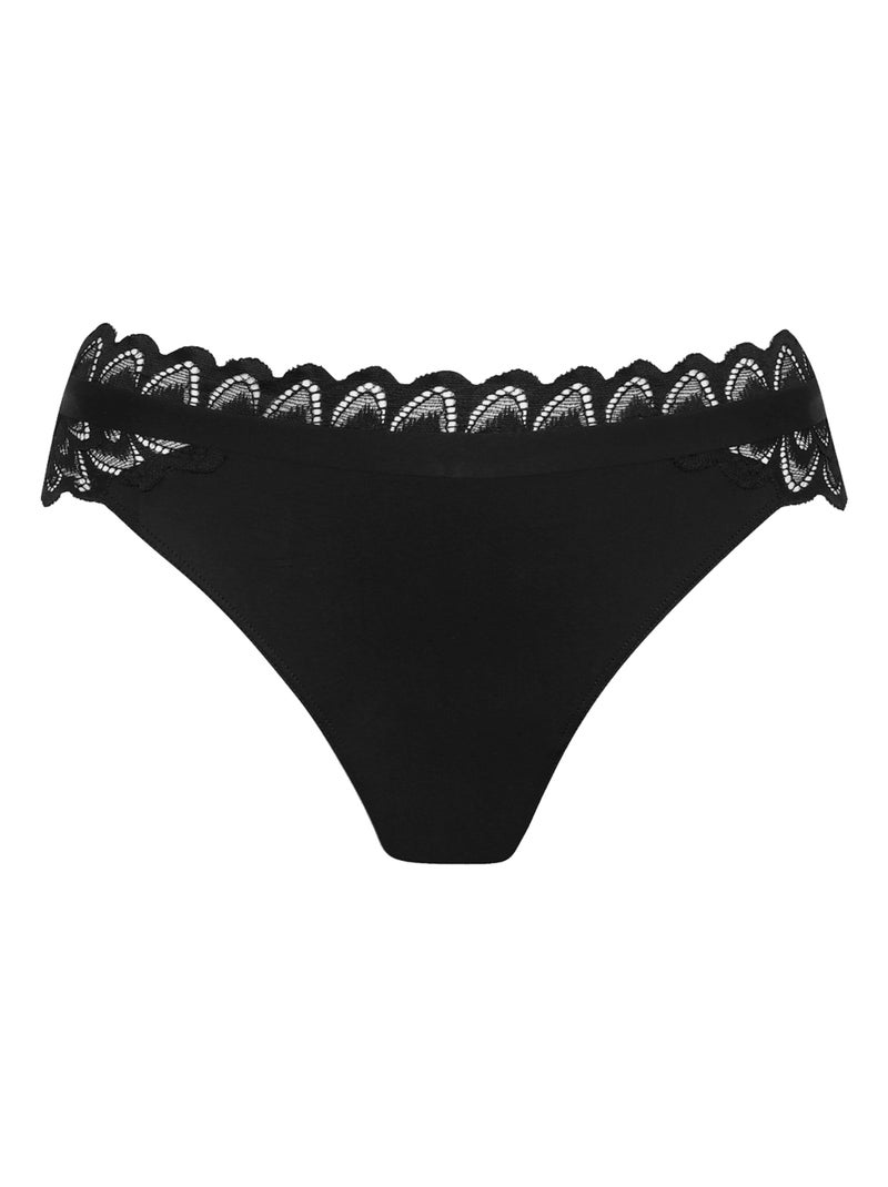 Slip DENTELLE AUDACIEUSE Noir - Kiabi