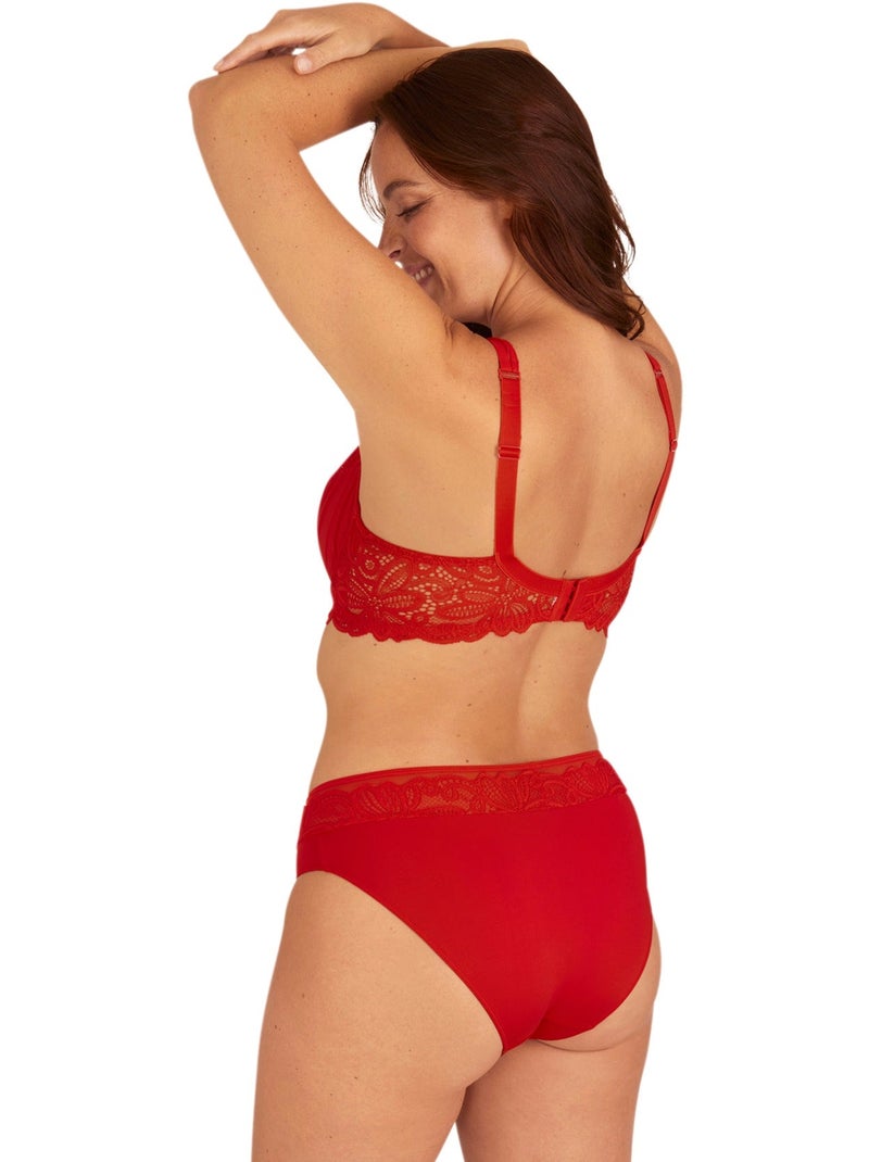 Slip DENTELLE ENVOÛTANTE Rouge vermillon - Kiabi