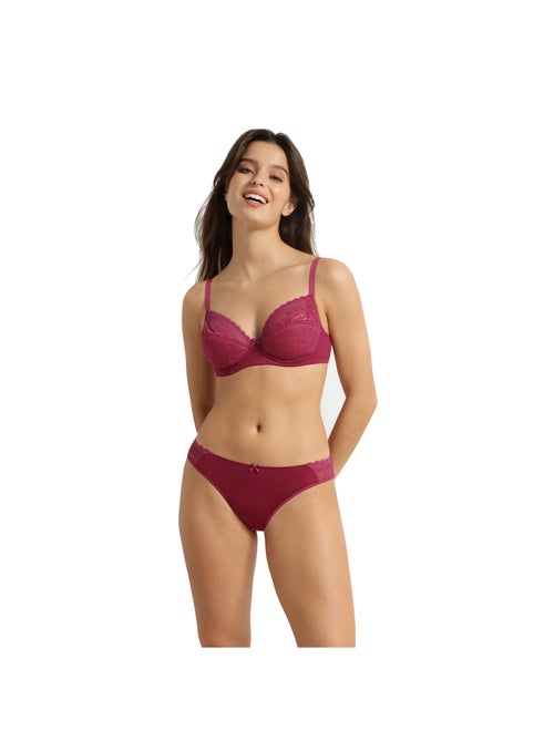 Slip dentelle Feminine Line - Kiabi