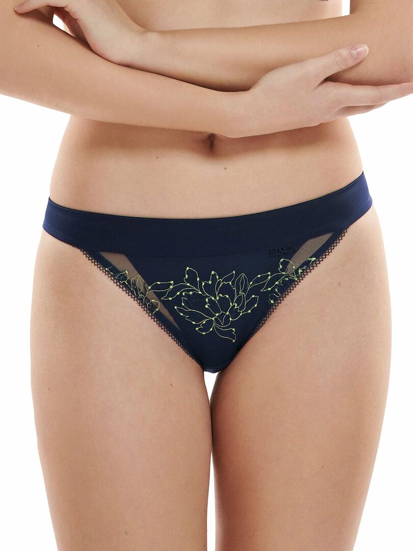 Slip dentelle Jive Bleu - Kiabi