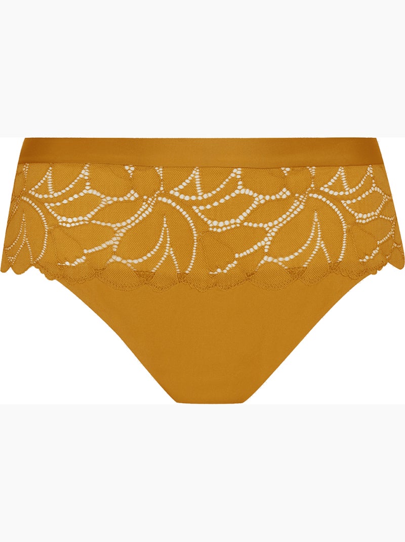 Slip DENTELLE PRODIGIEUSE Jaune moutarde - Kiabi