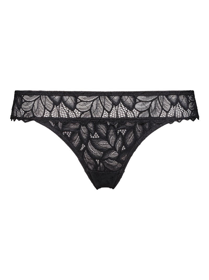 Slip Divine Envie Billet Doux Noir - Kiabi