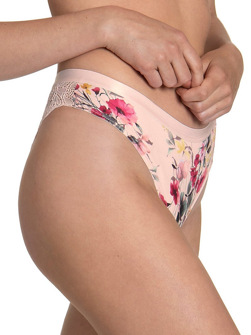 Slip échancré Gabrielle rose Rose - Kiabi