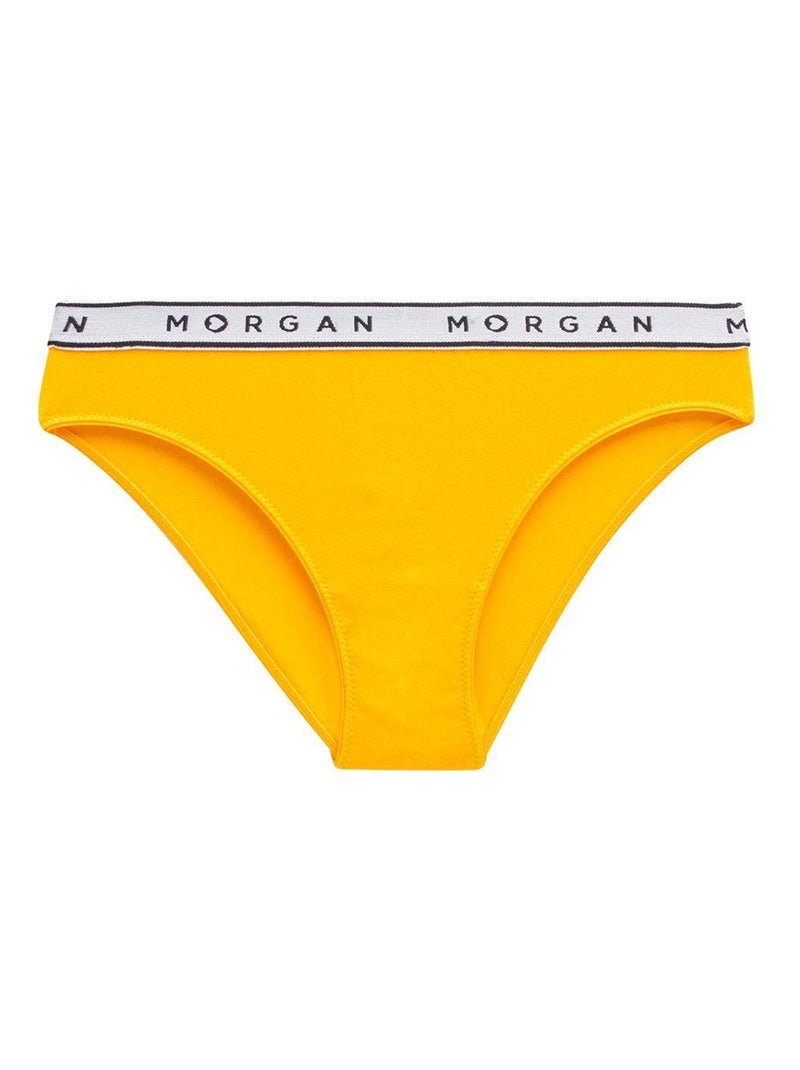 Slip en coton ISA - Morgan Junior Jaune - Kiabi