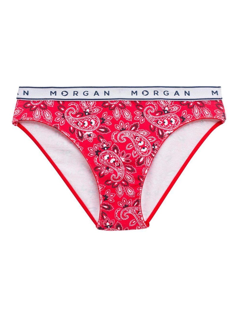 Slip en coton ISA - Morgan Junior Rouge - Kiabi
