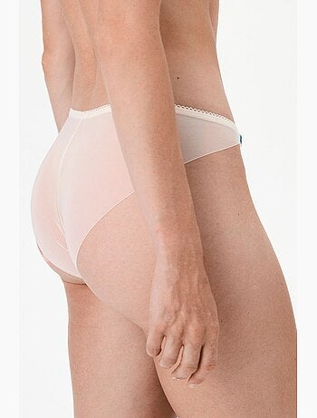 Slip en dentelle imprimée penti