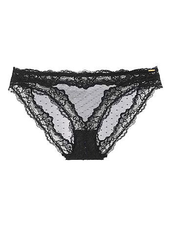 Slip en maille à pois scintillants origins Dorina