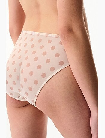 Slip en mesh à pois penti