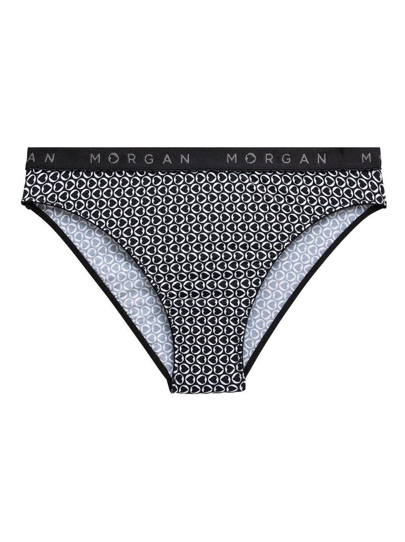 Slip en microfibre GABY - Morgan Junior Noir - Kiabi