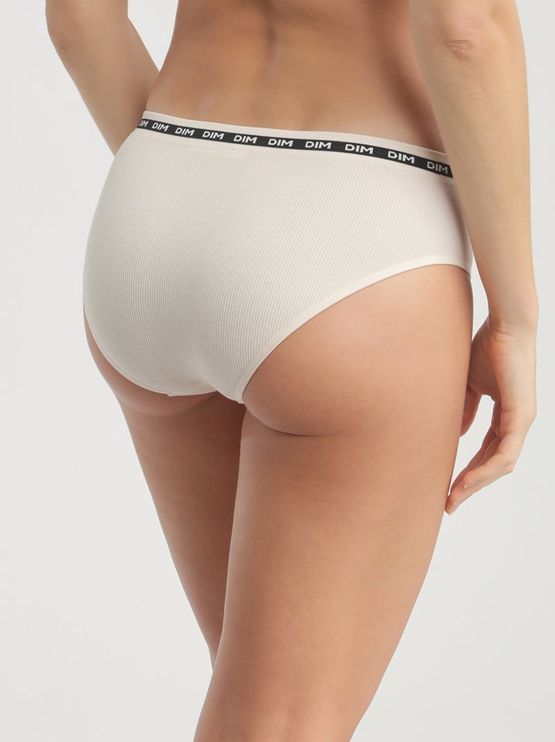 Slip en microfibre sans couture Icons Seamless Blanc cassé - Kiabi