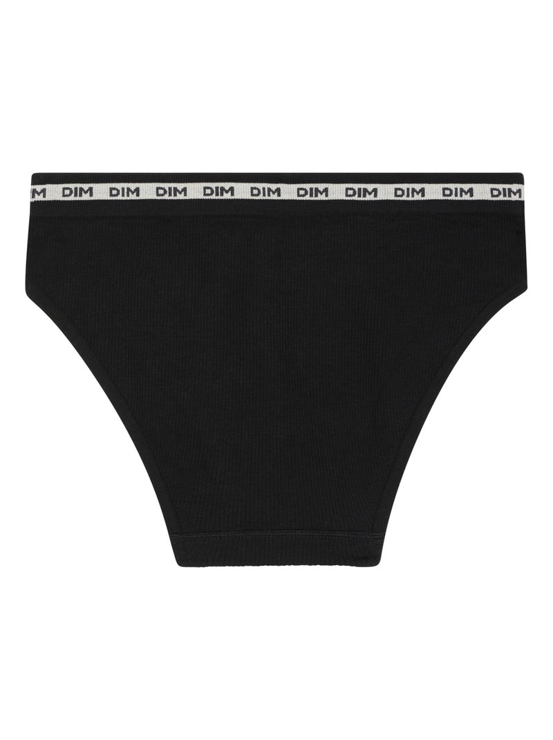 Slip en tissu côtelé Icons Seamless Noir - Kiabi