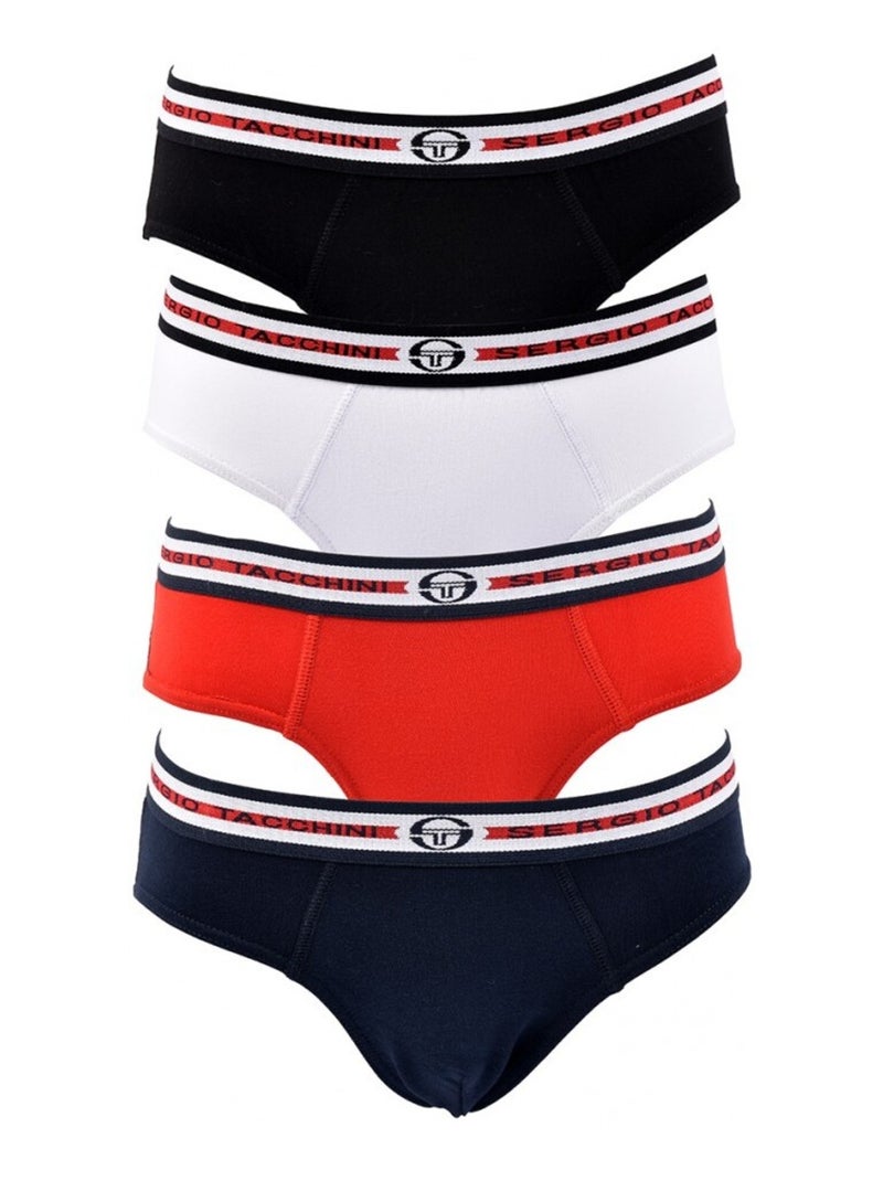 Slip Enfant SERGIO TACCHINI Lot de 4 - Pack de 4 Multicolore - Kiabi