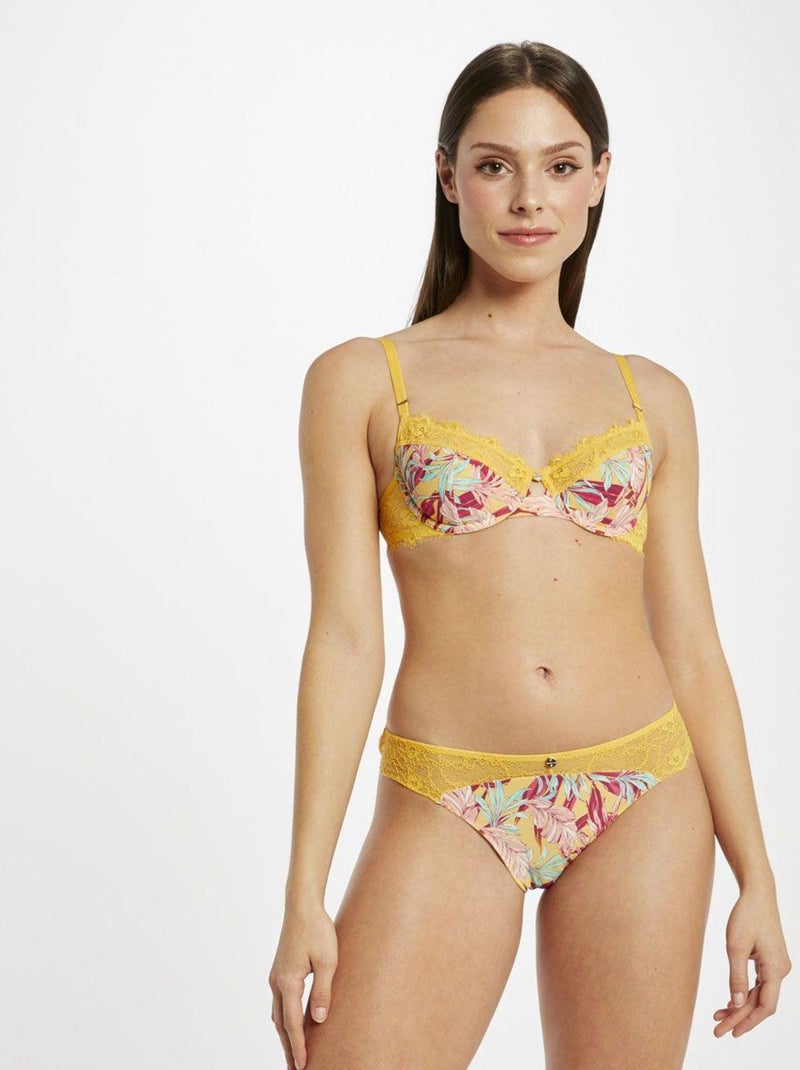 Slip FANNY - Morgan Lingerie Jaune - Kiabi