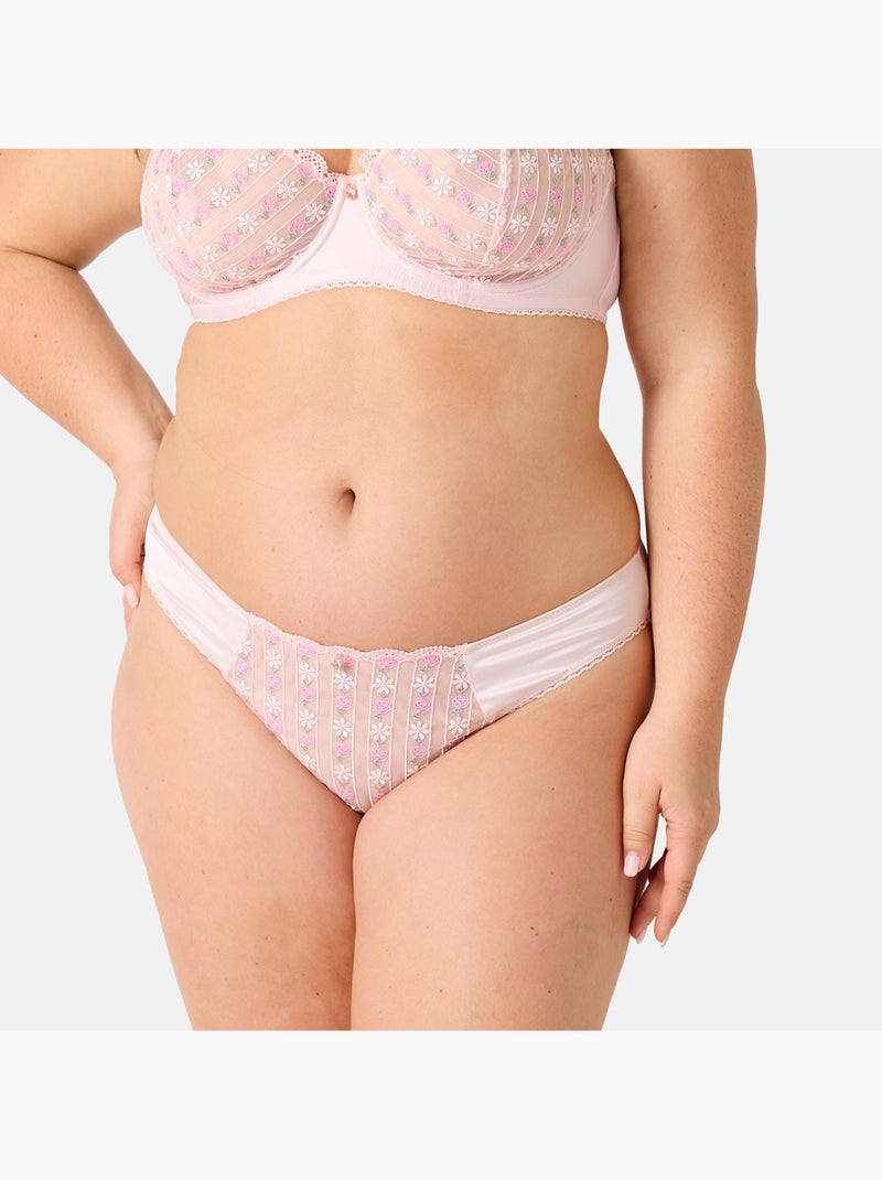 Slip FEERIQUE - Brigitte Bardot Lingerie Rose - Kiabi