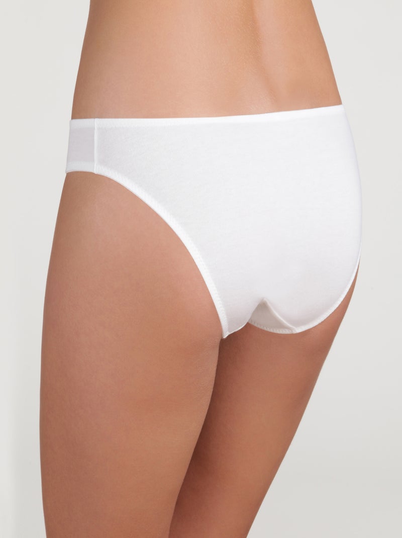 Slip femme coton Ecodim Confort Blanc - Kiabi