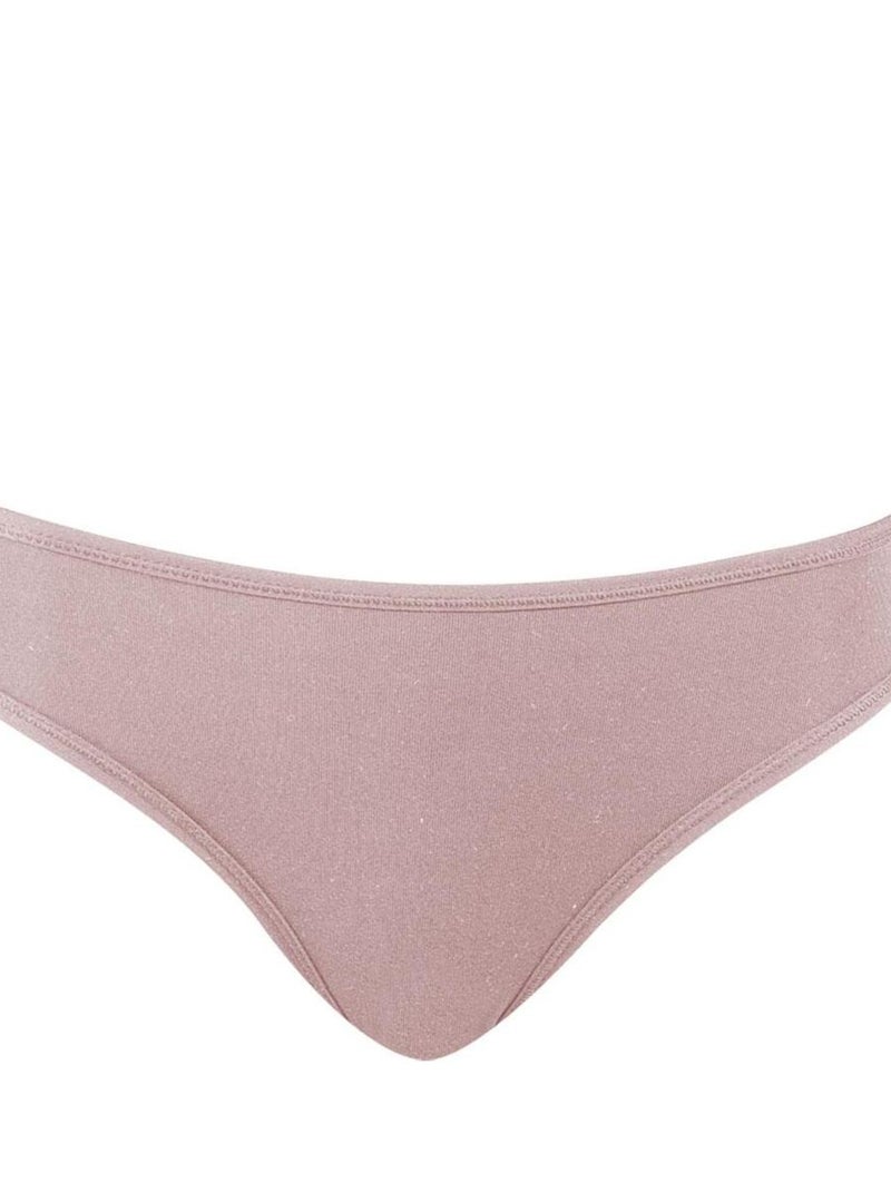 Slip femme Micro Rose pâle - Kiabi