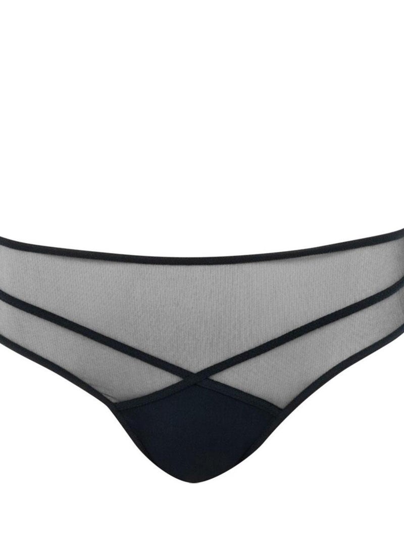 Slip femme Tulle Noir - Kiabi