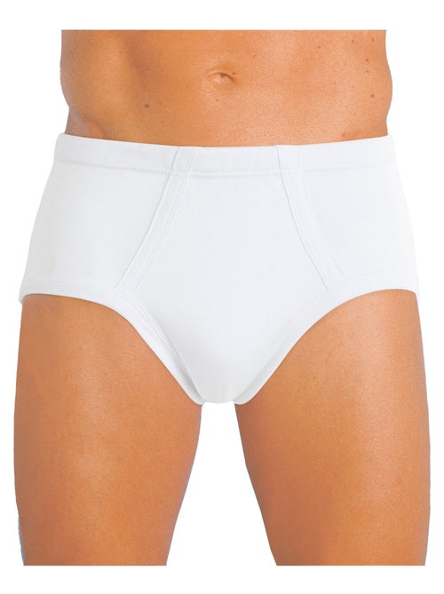 Slip fermé en coton, forme classique - Kiabi