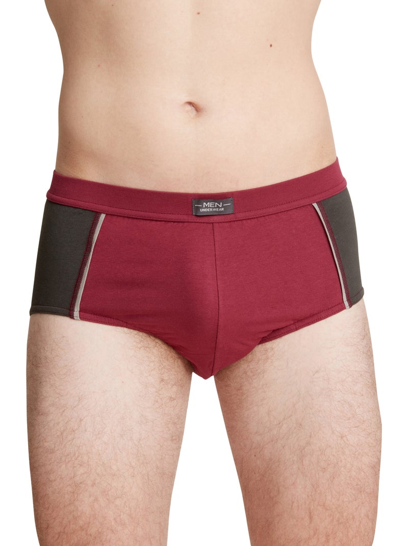 Slip fermé taille haute, lot de 4 - DAXON Multicolore - Kiabi