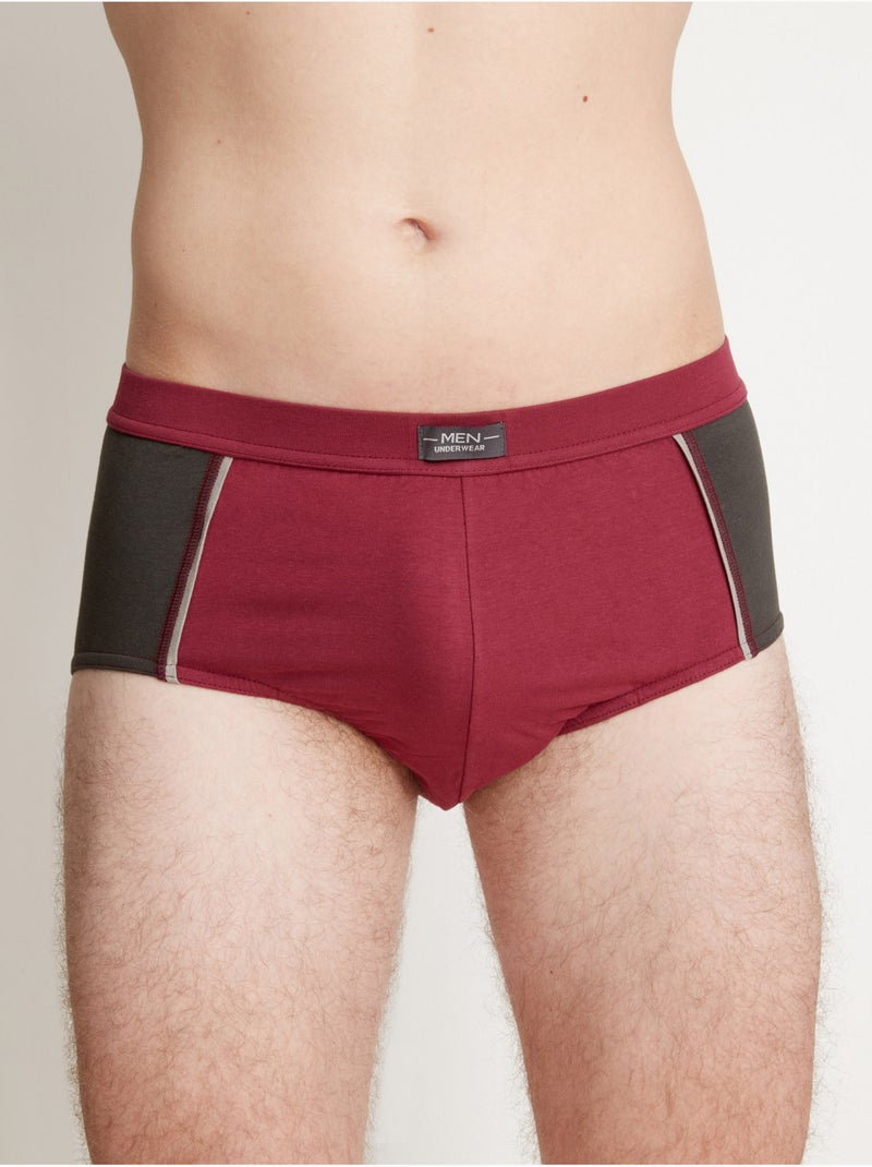 Slip fermé taille haute, lot de 4 - DAXON Multicolore - Kiabi