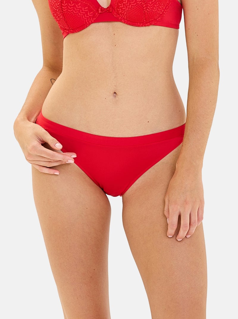 Slip Fidèle Billet Doux Rouge coquelicot - Kiabi