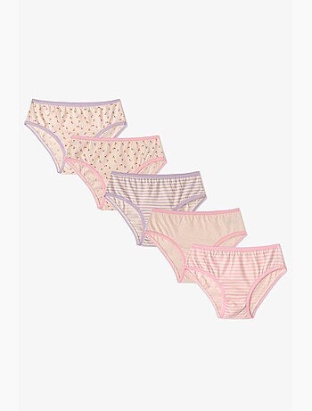 Slip fille flory fleuri en coton penti