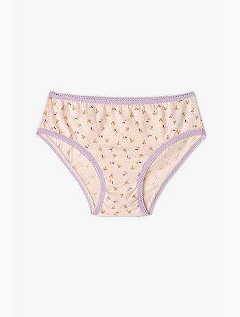 Slip fille flory fleuri en coton penti