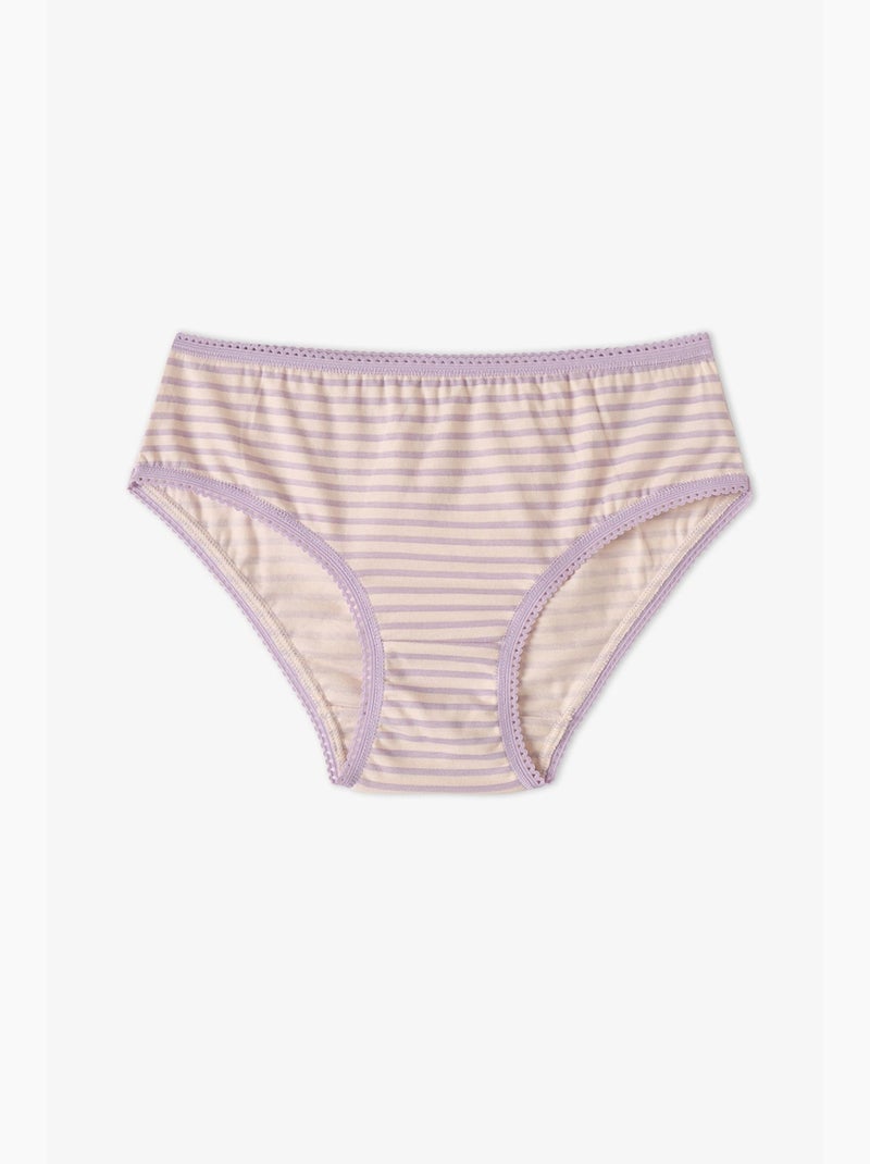 Slip fille flory fleuri en coton penti Écru/Rose - Kiabi