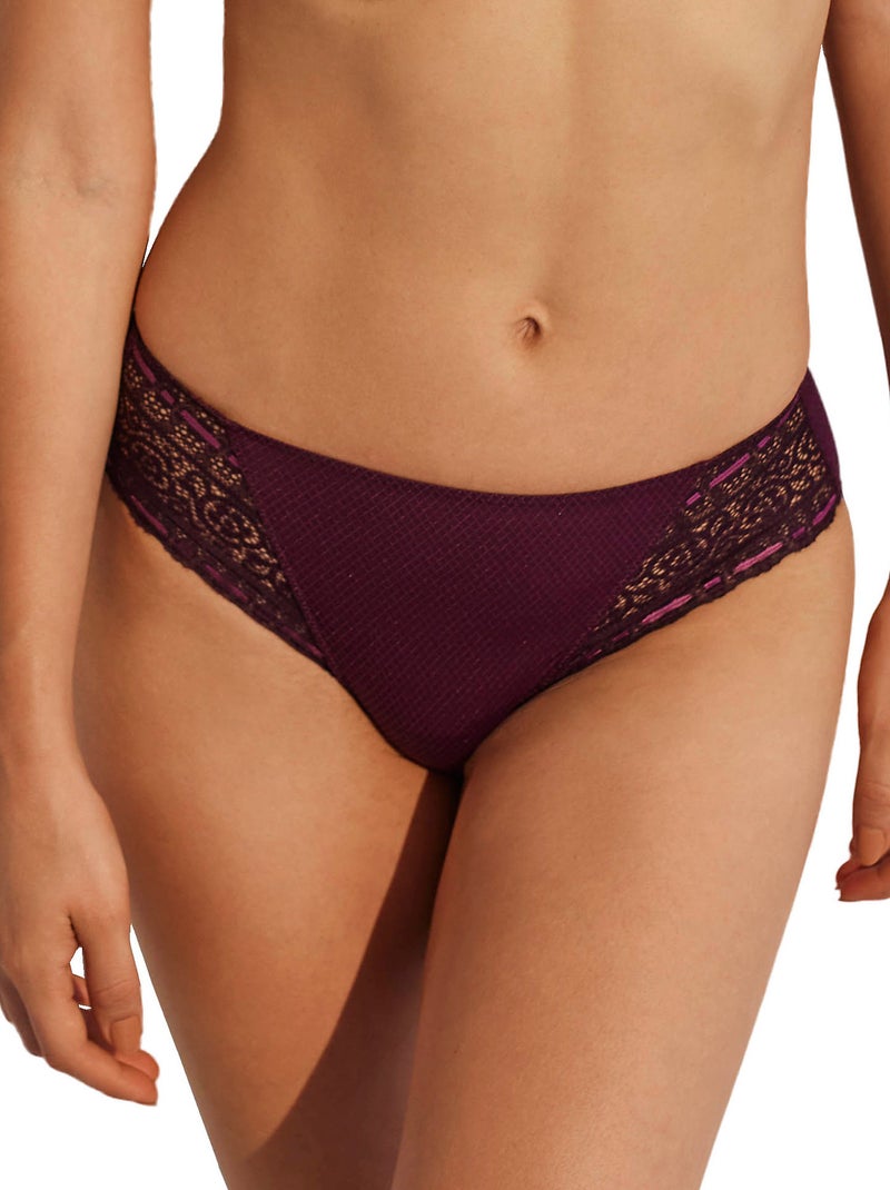 Slip Flavia Violet prune - Kiabi