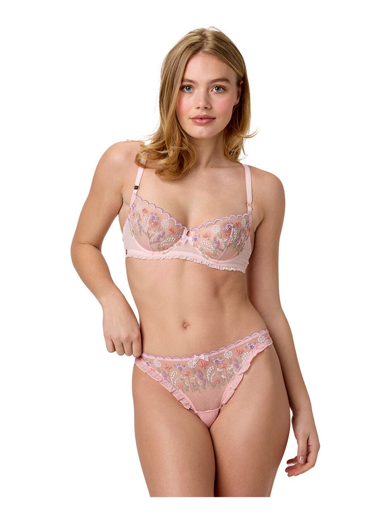 Slip FLORAISON - Brigitte Bardot Lingerie Rose - Kiabi