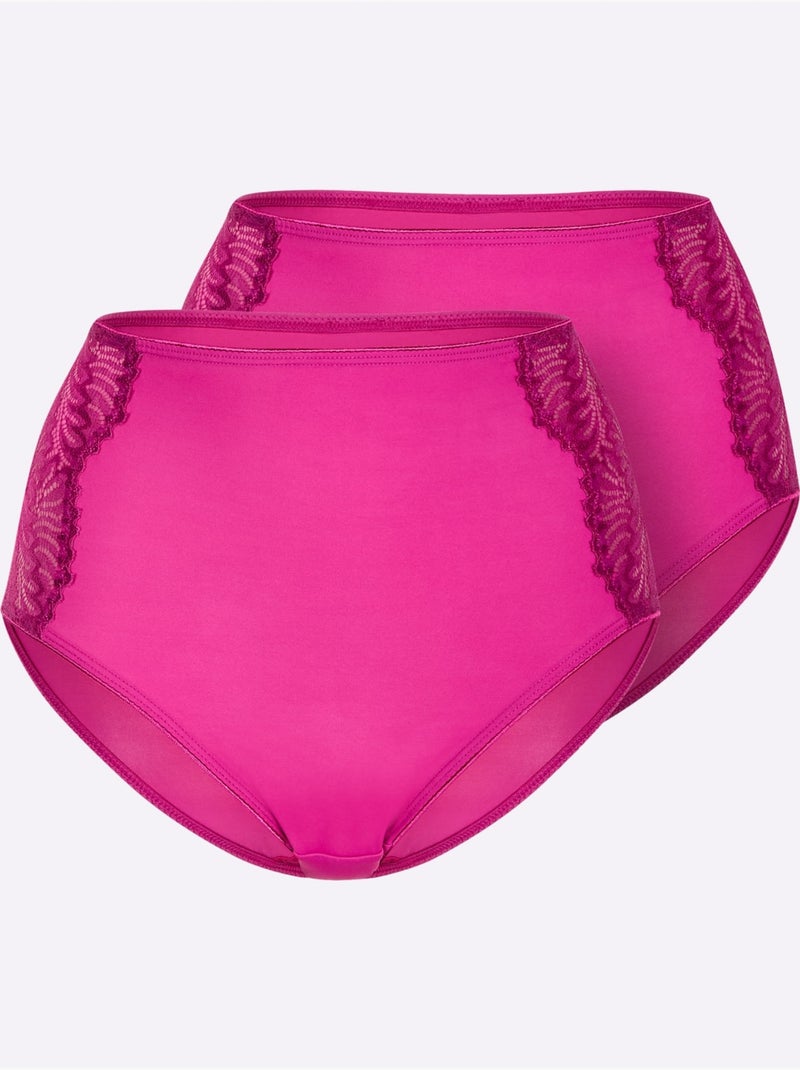 Slip Gainant - Taille Standard - Witt - Lot de 2 Magenta - Kiabi